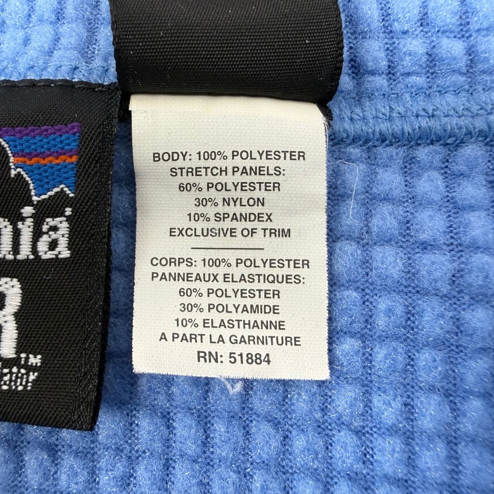 Patagonia R1 Regulator Polartec Fleece Half Zip Pullover Blue Womens Medium - Picture 6 of 13